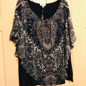 Brand New Poncho Top